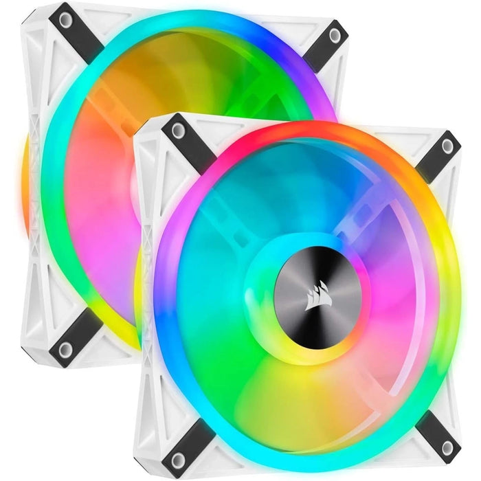Corsair iCUE QL140 RGB 140mm White Dual Fan Kit