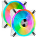 Corsair iCUE QL140 RGB 140mm White Dual Fan Kit