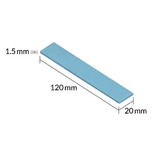 ARCTIC TP‑3 Thermal Pad 120×20×1.5mm – Premium Performance (4‑Pack)