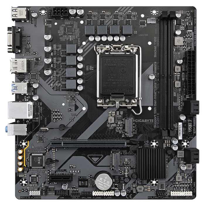 Gigabyte B760M E DDR5 LGA1700 Micro‑ATX motherboard.