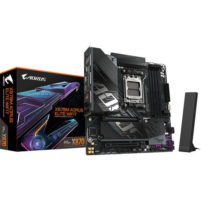 GIGABYTE Aorus Elite X870M AM5 WiFi7 microATX Motherboard