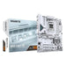 Gigabyte B850 EAGLE ICE AM5 DDR5 ATX motherboard in ICE‑white design.