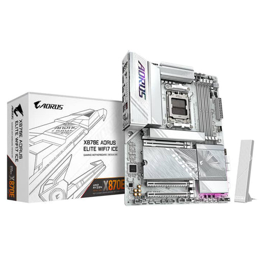 Gigabyte X870E AORUS ELITE WIFI7 ICE AM5 DDR5 ATX Motherboard