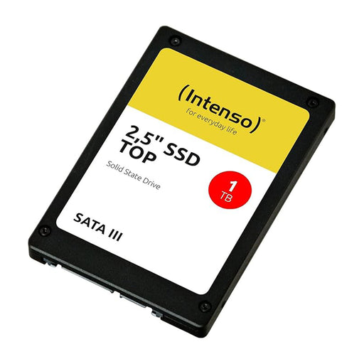 Intenso Top Performance 1TB 2.5-inch SATA III internal SSD in retail packaging.