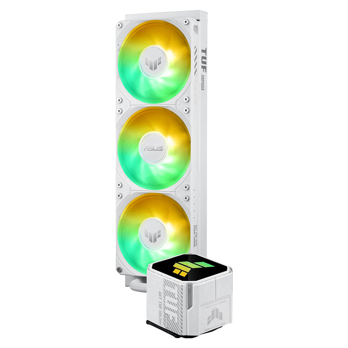 ASUS TUF Gaming LC III 360 ARGB White AIO CPU Cooler, Triple 120mm ARGB Fans, Intel LGA1700 & AMD AM5