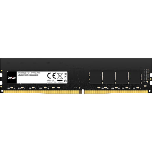Lexar 16GB DDR4 3200MT/s CL22 UDIMM desktop memory module, 288‑pin black RAM for reliable PC performance.