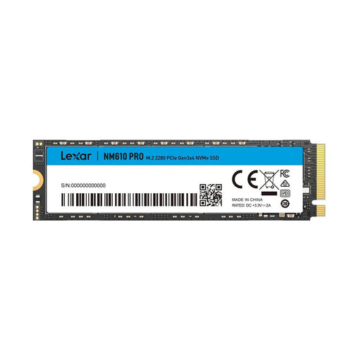 Lexar NM610 Pro M.2 2280 PCIe Gen3x4 NVMe SSD on a white background