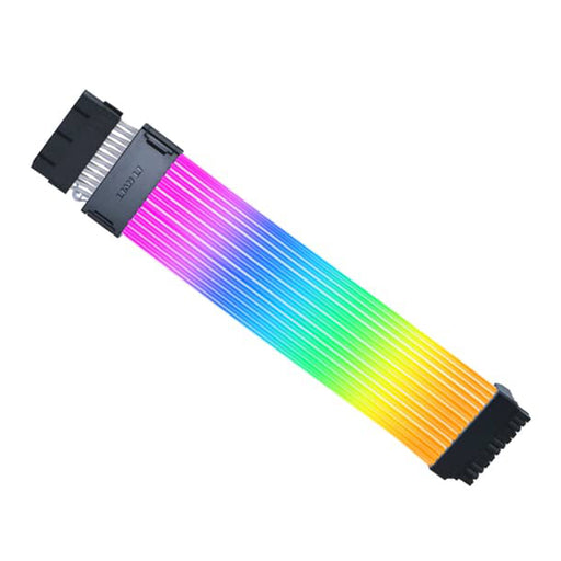 Lian Li STRIMER Wireless ARGB 24‑pin motherboard extension cable with 132 LEDs.