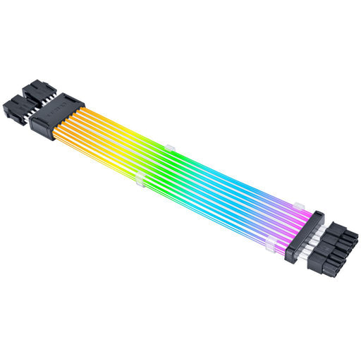 Lian Li STRIMER Wireless 2×8‑Pin CPU ARGB extension cable.