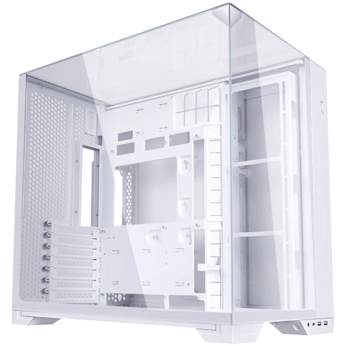 Lian Li O11 Vision Compact White Mid-Tower PC Case with Panoramic Tempered Glass Panels