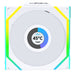 Lian Li UNI SL Wireless LCD RGB Reverse Flow 120mm PWM Fan White with 1.6 Inch LCD Display