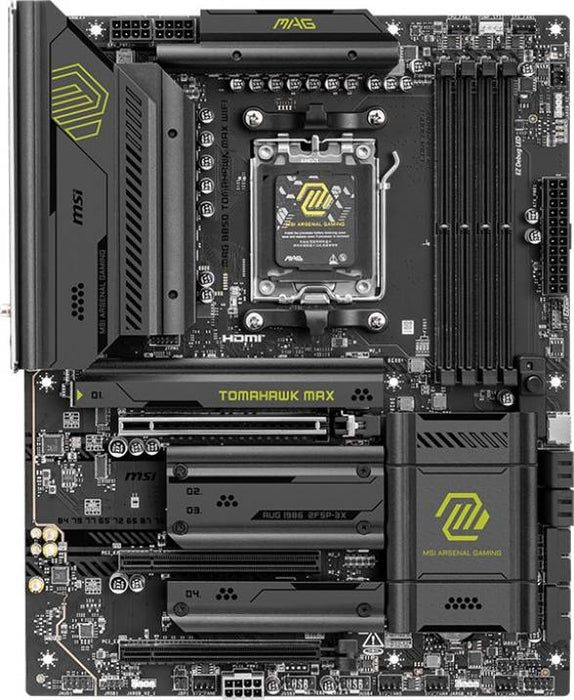 MSI MAG B850 TOMAHAWK WIFI AM5 ATX Motherboard – DDR5, PCIe 5.0, Wi‑Fi 7