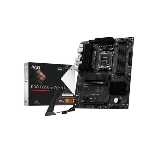 MSI PRO B850‑S WIFI6E ATX AM5 motherboard with DDR5, Wi‑Fi 6E and dual M.2.