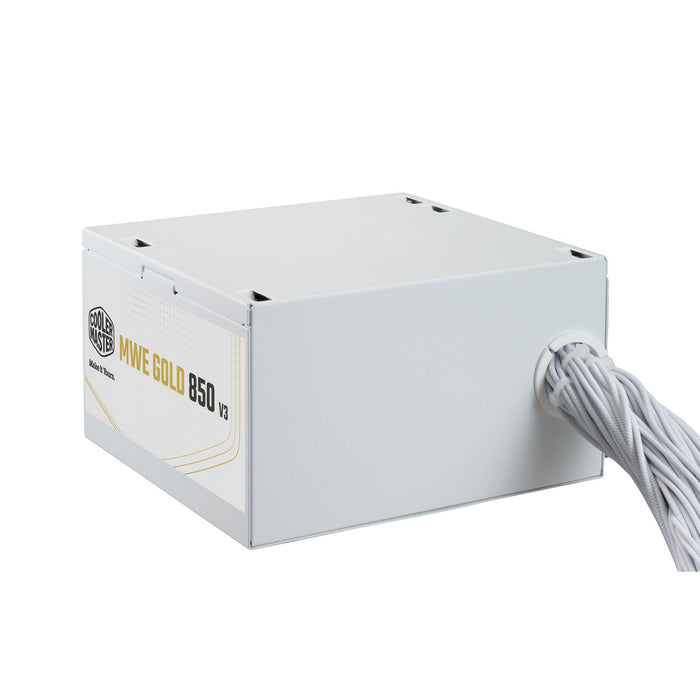 Cooler Master 850W MWE Gold V3 ATX 3.1 PSU, Fully Wired, HDB Bearing Fan, 80+ Gold, White