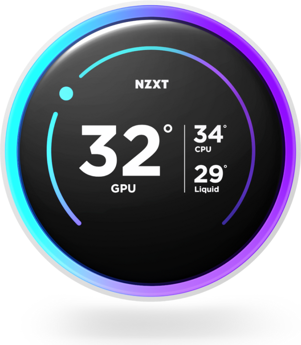 NZXT Kraken Elite 420 RGB Black Liquid CPU Cooler – LCD Display, 420mm AIO