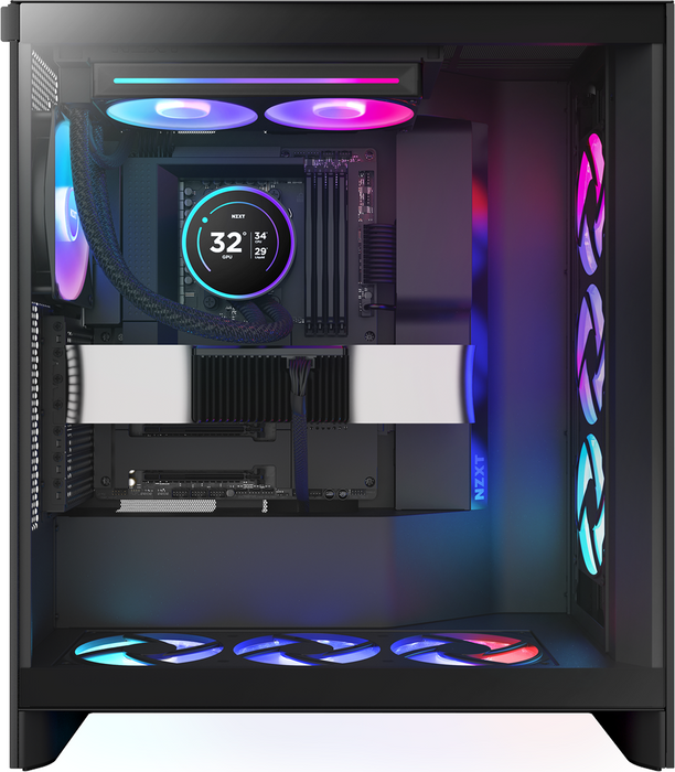 NZXT Kraken Elite 240 RGB Black Liquid CPU Cooler – LCD Display, High‑Perfom 240mm AIO