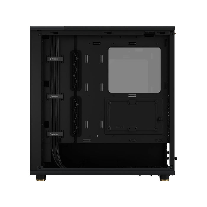 Fractal Design North Charcoal Black, Wood Walnut front ATX Mid Tower PC Gaming Case