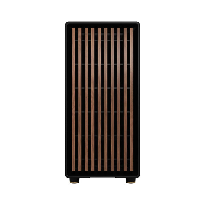 Fractal Design North Charcoal Black, Wood Walnut front ATX Mid Tower PC Gaming Case