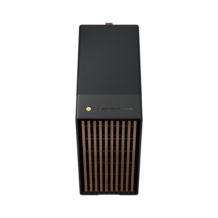 Fractal Design North Charcoal Black, Wood Walnut front ATX Mid Tower PC Gaming Case
