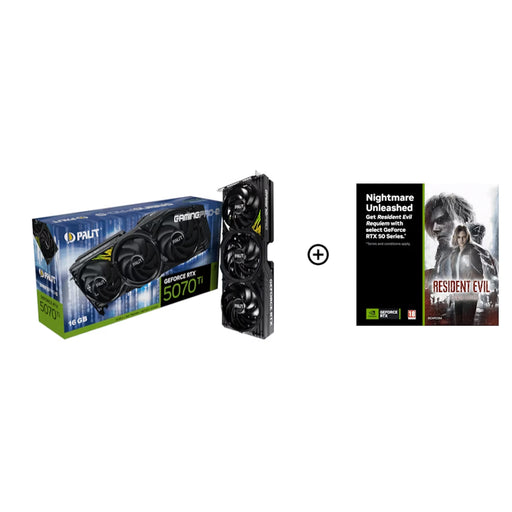 Palit GeForce RTX 5070 Ti GamingPro‑S 16GB GDDR7 graphics card with ARGB cooling.