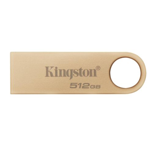 Kingston 512GB Flash Drive DataTraveler SE9 G3 Memory Pen, USB 3.2 Gen1 Type-A, Metal Gold Casing, 220MB/s