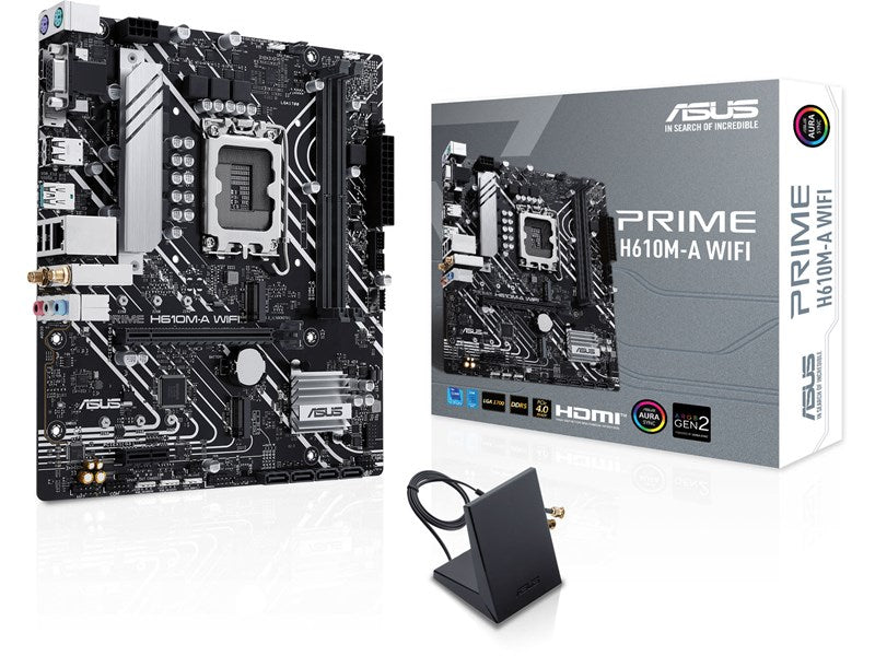 ASUS PRIME H610M-A WIFI (Socket 1700/H610/DDR5/S-ATA 6Gb/s/Micro ATX)