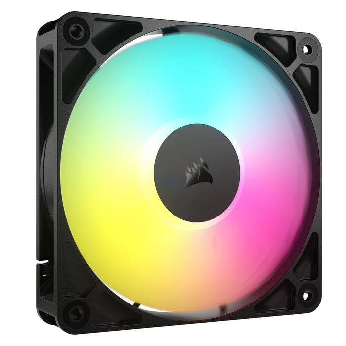 CORSAIR RS120 ARGB 120mm PWM Fans Triple Pack Black – Daisy-Chain ARGB Cooling Fans