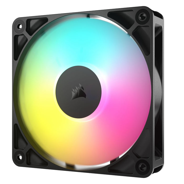 CORSAIR RS120 ARGB 120mm PWM Fans Triple Pack Black – Daisy-Chain ARGB Cooling Fans