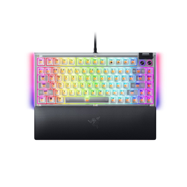 Razer BlackWidow V4 75% Phantom White – Hot‑Swappable Mechanical Keyboard