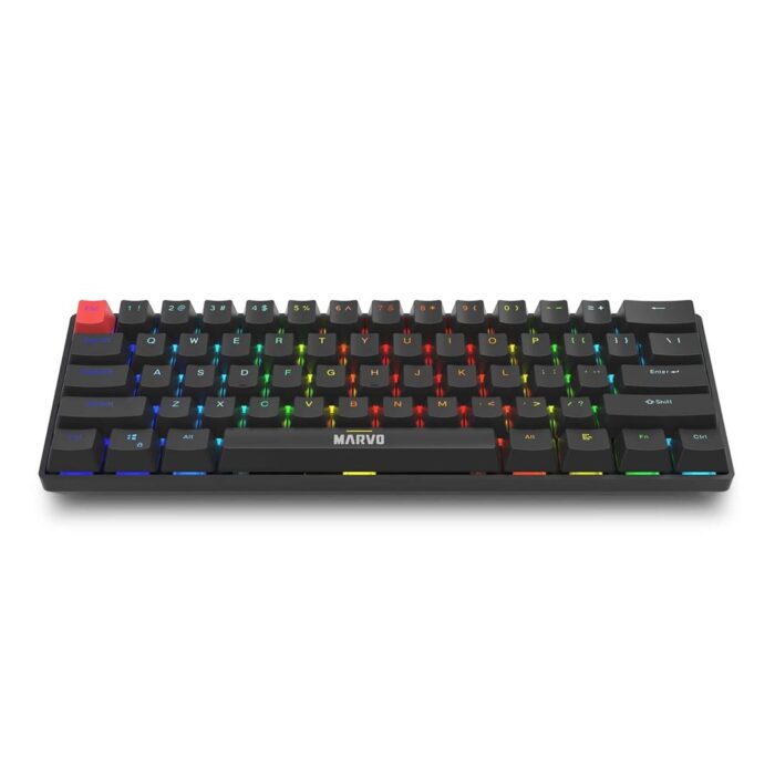 Marvo Scorpion KG933G Saber 61 – 60% Wired Mechanical RGB Gaming Keyboard (Black)