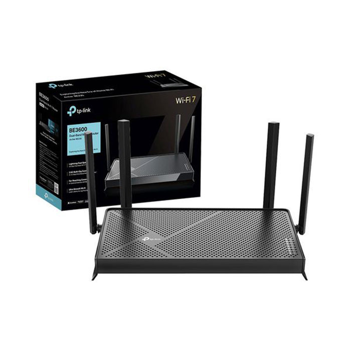 TP‑LINK Archer BE230 BE3600 WiFi 7 Dual‑Band Router.
