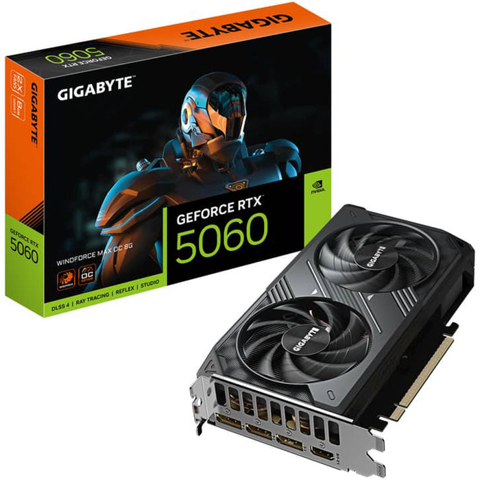 Gigabyte GeForce RTX 5060 WINDFORCE MAX OC 8GB GDDR7 Graphics Card