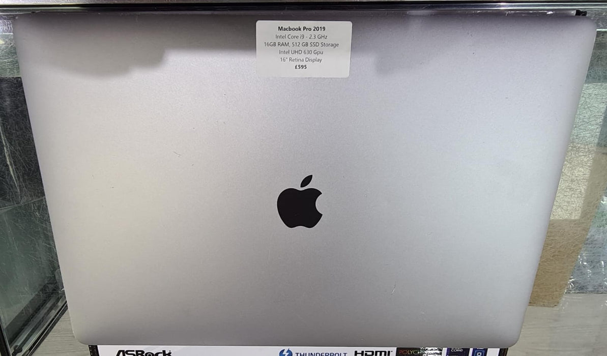 Apple MacBook Pro 2019 15.4" Retina, Intel Core i9, 16GB RAM, 512GB SSD, Touch Bar, A1990, *Used*