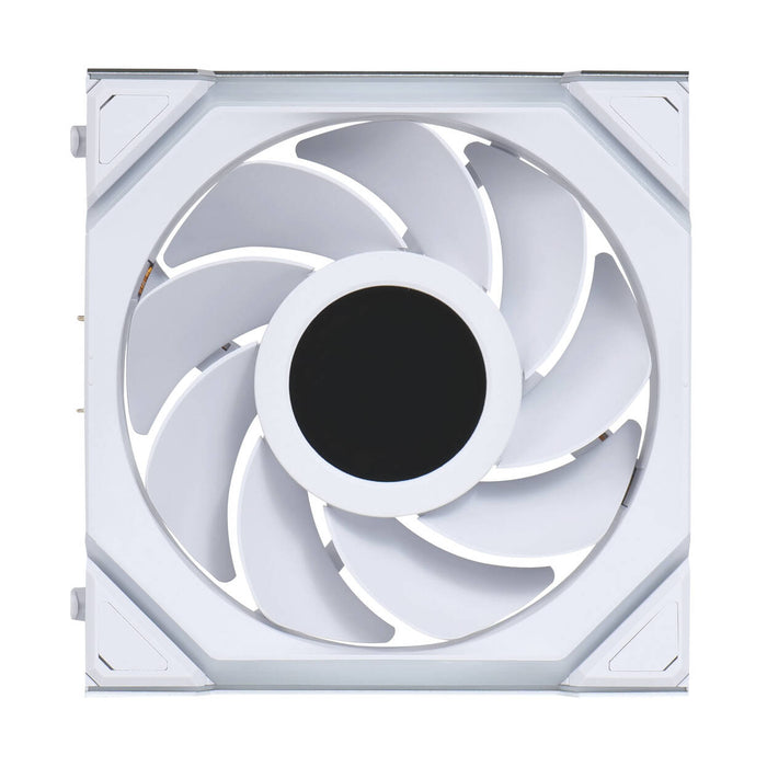 Lian Li UNI SL Wireless LCD RGB Reverse Flow 120mm Fan White – ARGB PWM with 1.6" LCD Display