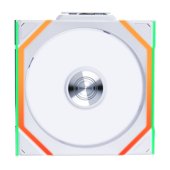 Lian Li UNI FAN SL Wireless RGB 120mm Reverse Flow Fan White – ARGB PWM, 2000RPM