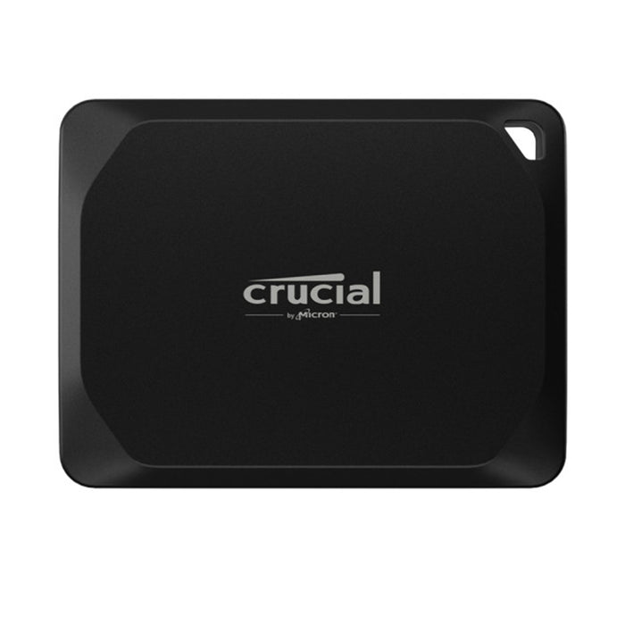 Crucial X10 Pro 2TB rugged USB‑C external SSD.