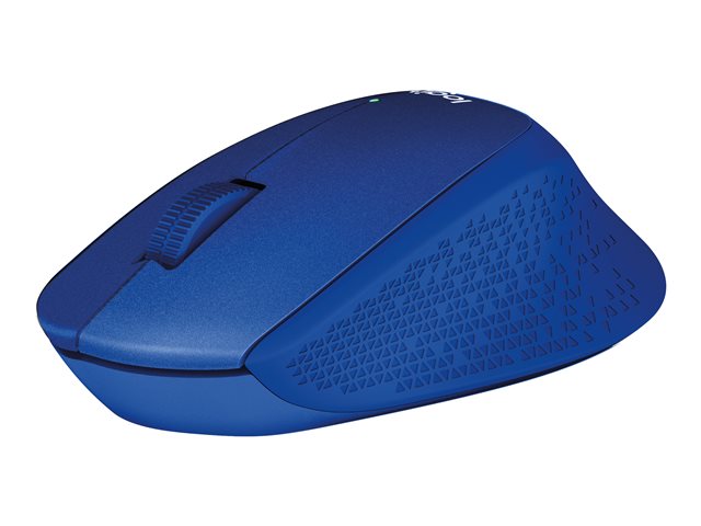 Logitech M330 Silent Plus Wireless Mouse – Blue, 1000 DPI, Quiet Clicks