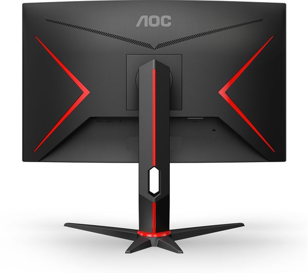 AOC 27" Curved Gaming Monitor QHD 165Hz, 1ms, VA, FreeSync, HDR10, Height Adjust, Low input Lag, 2560 x 1440