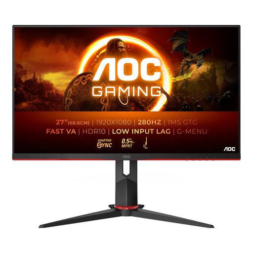 27-inch gaming monitor 280Hz, 0.5ms, full HD.
