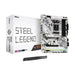 Steel Legend ATX B650 AMD Gaming Motherboard RGB, White.
