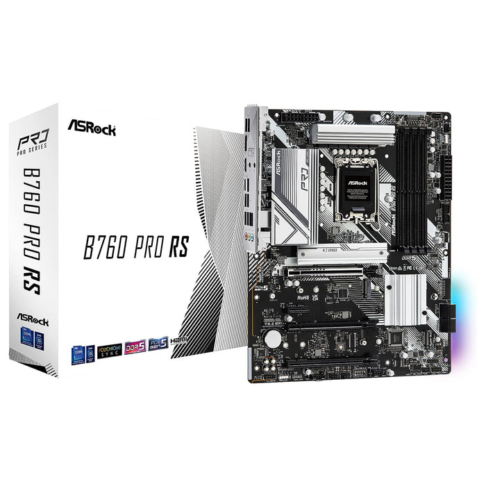 asrock b760 pro rs gaming motherboard atx ddr5, socket 1700.