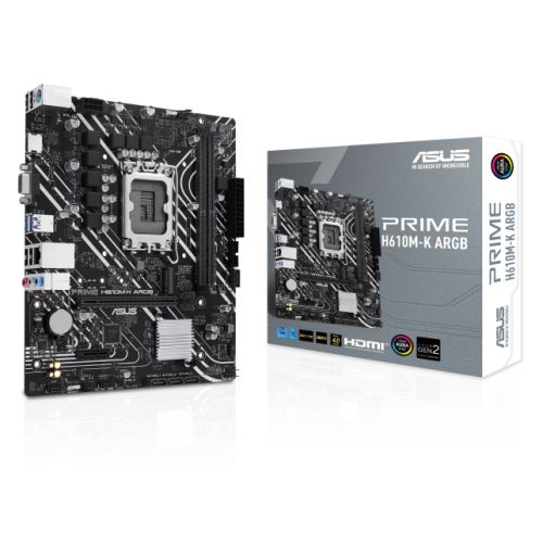 asus prime h610 argb motherboard micro atx ddr5