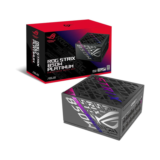 Asus ROG Strix 850W Platinum power supply, 80 plus gold, fully modular PSU