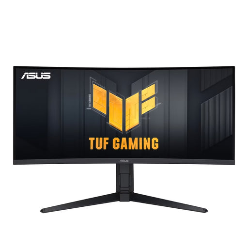 ASUS TUF Gaming VG34VQEL1A 34-inch curved ultrawide VA gaming monitor with 100Hz refresh rate.
