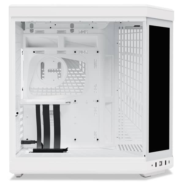 Hyte Y70 Touch Infinite Snow White E‑ATX PC Case with 14.9" Display