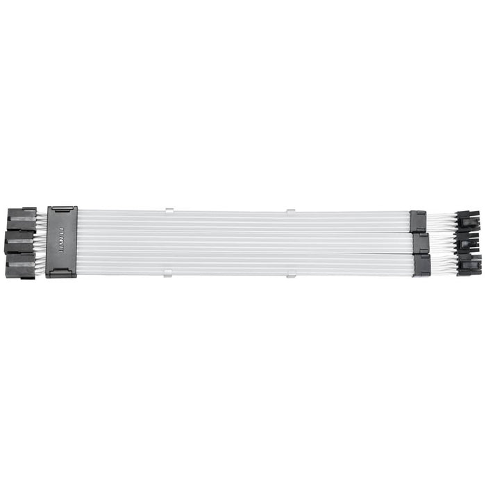 Lian Li STRIMER Wireless ARGB GPU 3×8‑Pin Extension Cable – White
