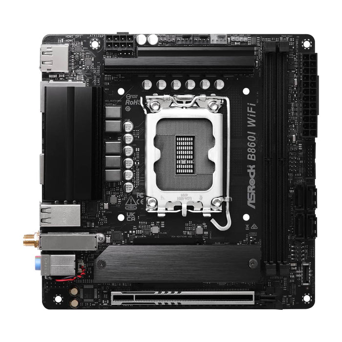 ASRock B860I WIFI Mini‑ITX Motherboard – LGA 1851, DDR5, PCIe 5.0