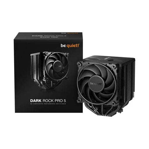 be quiet! Dark Rock Pro 5 BK036 dual‑tower CPU cooler with Silent Wings fans.