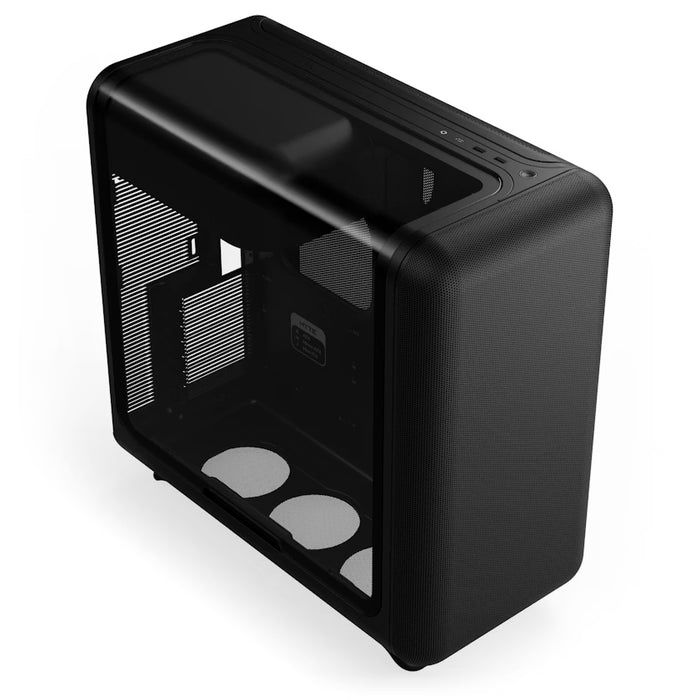 HYTE X50 Pitch Black Mid‑Tower Case – High Airflow / E‑ATX Support
