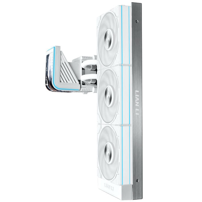 Lian Li HydroShift II OLED Curved 360P28 White – 360mm AIO CPU Cooler with 2K OLED Display